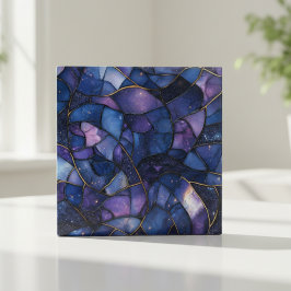 Midnight Galaxy Stained Glass Mosaic タイル