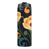 Midnight Garden Floral Travel Tumbler タンブラー (正面)