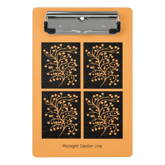 Midnight Garden Line Golden Amber ミニクリップボード (正面)