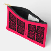 Midnight Garden Line Raspberry Bloom アクセサリーポーチ (見開き)