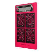 Midnight Garden Line Raspberry Bloom ミニクリップボード (アングル2)