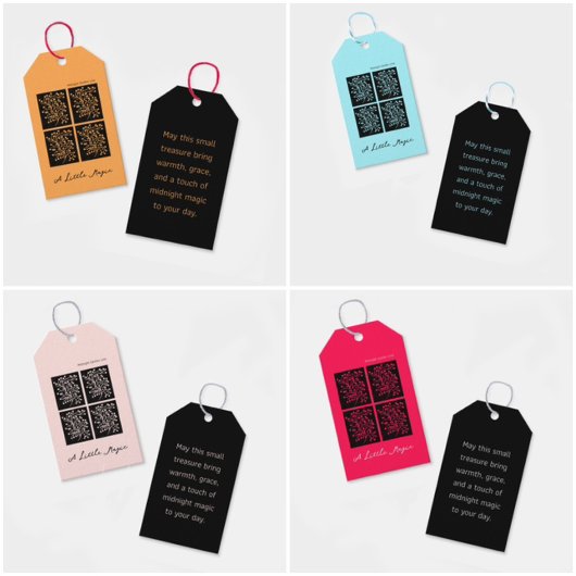 Midnight Garden Line Soft Pink ギフトタグ