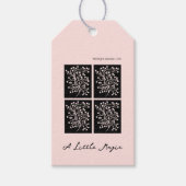 Midnight Garden Line Soft Pink ギフトタグ (正面)