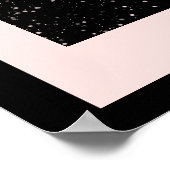 Midnight Garden Line Soft Pink ポスター (角)