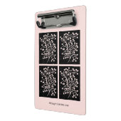 Midnight Garden Line Soft Pink ミニクリップボード (アングル2)