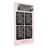 Midnight Garden Line Soft Pink ミニクリップボード (アングル)