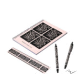 Midnight Garden Line Soft Pink 黒ボールペン