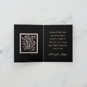 Midnight Garden Line Soft Pink Birthday カード (内部)