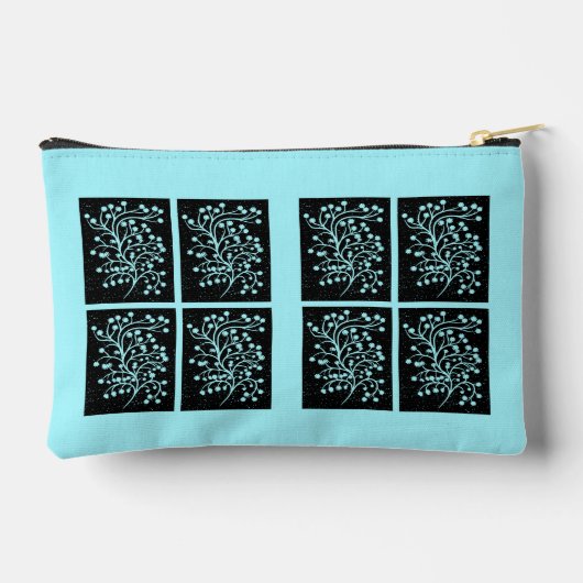 Midnight Garden Line Turquoise Mist アクセサリーポーチ (裏面)