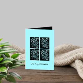 Midnight Garden Line Turquoise Mist カード