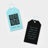 Midnight Garden Line Turquoise Mist ギフトタグ