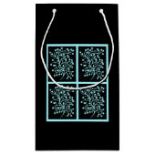 Midnight Garden Line Turquoise Mist スモールペーパーバッグ (裏面)