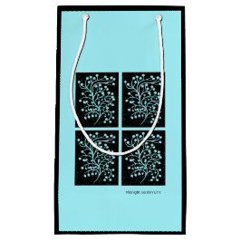 Midnight Garden Line Turquoise Mist スモールペーパーバッグ