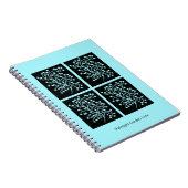 Midnight Garden Line Turquoise Mist ノートブック (右側)