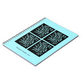 Midnight Garden Line Turquoise Mist ノートブック (左側)