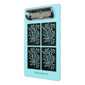 Midnight Garden Line Turquoise Mist ミニクリップボード (アングル2)