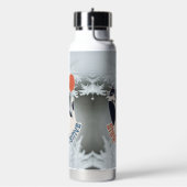 Midnight Garden Stay Pawsitive Tuxedo Cat 20oz Jum ウォーターボトル (左面)