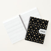 Midnight Geometry Luxe Tie ノートブック (内部)