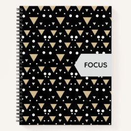 Midnight Geometry Luxe Tie ノートブック