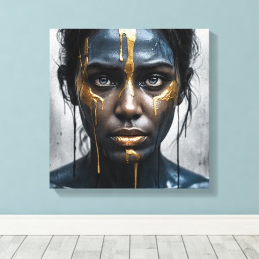 Midnight Gold キャンバスプリント (インサイチュ (ウッドフロア))