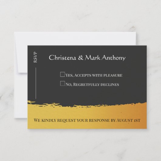 Midnight Gold 出欠カード (正面)