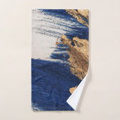 Midnight Gold: Abstract Elegance バスタオルセット (ハンドタオル)