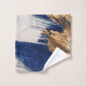 Midnight Gold: Abstract Elegance バスタオルセット (ウォッシュタオル)