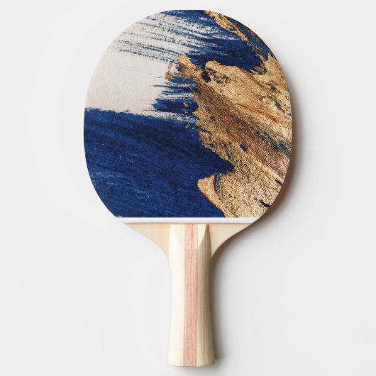 Midnight Gold: Abstract Elegance 卓球ラケット (正面)