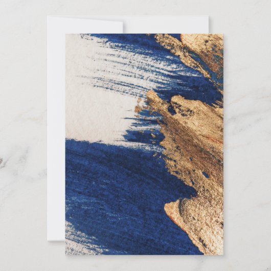 Midnight Gold: Abstract Elegance 招待状 (正面)