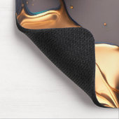 Midnight Gold Liquid Marble マウスパッド (コーナー)