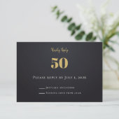 Midnight Gold Milestone RSVP Cards (スタンド正面)