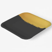 Midnight Gold Wedding ペーパープレート (傾斜あり)