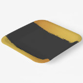 Midnight Gold Wedding ペーパープレート (傾斜あり)