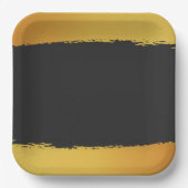 Midnight Gold Wedding ペーパープレート (正面)