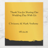 Midnight Gold Wedding  ワインラベル (シングルラベル)