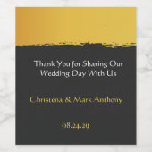 Midnight Gold Wedding  ワインラベル (シングルラベル)