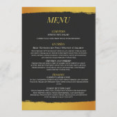 Midnight Gold Wedding Menu メニュー (正面)