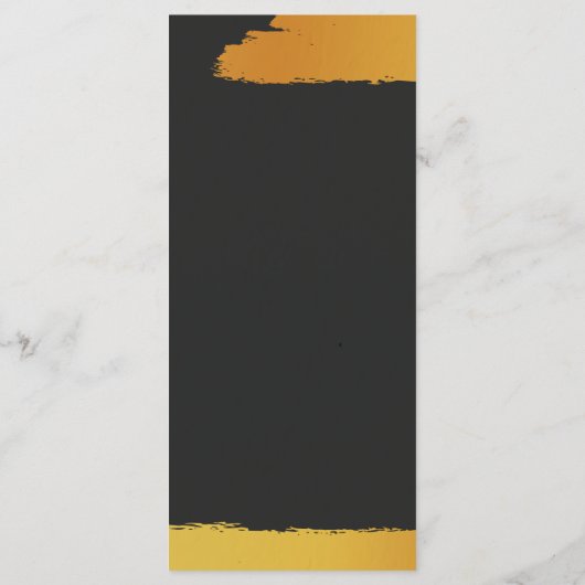 Midnight Gold Wedding Program プログラム (裏面)