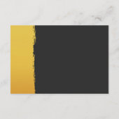 Midnight Gold Wedding Reception Enclosure Cards エンクロージャーカード (裏面)