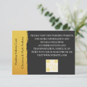 Midnight Gold Wedding Website Enclosure Cards エンクロージャーカード (スタンド正面)