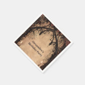 Midnight Gothic Cathedral Birthday スタンダードカクテルナプキン (角)