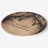 Midnight Gothic Cathedral Birthday ペーパープレート (アングル)