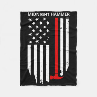 Midnight Hammer B-2 Stealth Jet Operation Usa Flag フリースブランケット