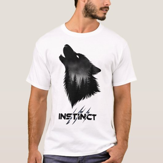 Midnight Howl , alpha wolf Graphic Tee Tシャツ (正面)