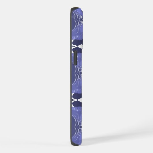 Midnight Indigo Kaleidoscope  iPhoneケース (右側面)