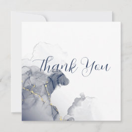 Midnight Ink & Gold Wedding Thank You Cards サンキューカード