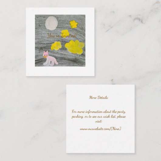 Midnight Kitty Adventure エンクロージャーカード (正面/裏面)