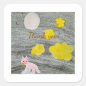 Midnight Kitty Adventure  スクエアシール (正面)