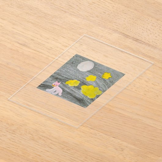 Midnight Kitty Adventure_Invitation Card アクリル招待状 (レイダウン)