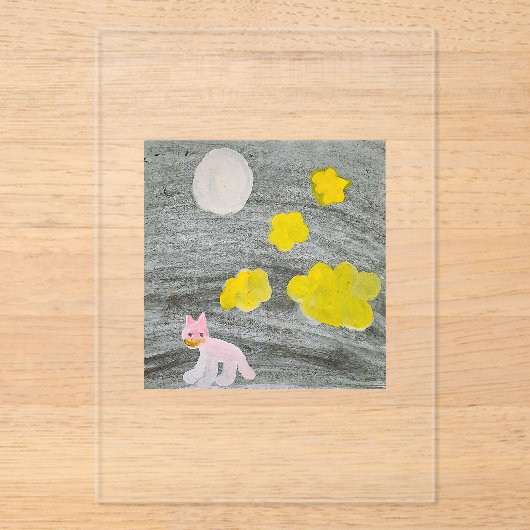 Midnight Kitty Adventure_Invitation Card アクリル招待状 (正面)